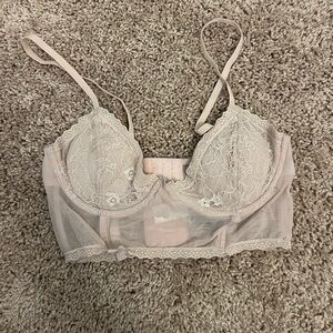 Elegant Lace Bralette in Cream